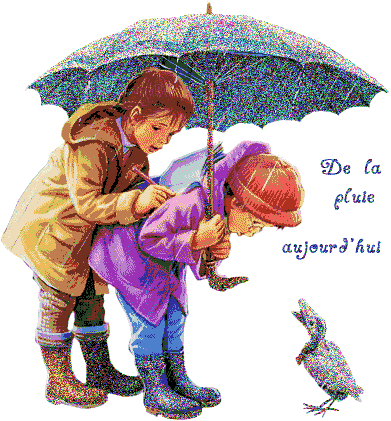 martine sous la pluie...